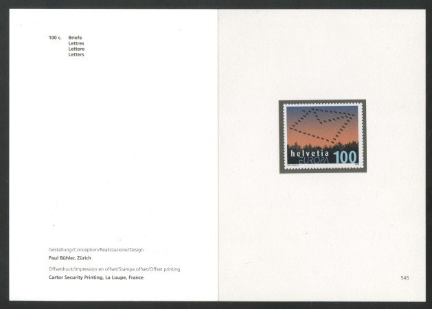 2008 - SVIZZERA - EUROPA - FOLDER -  NUOVO - LOTTO/37580F