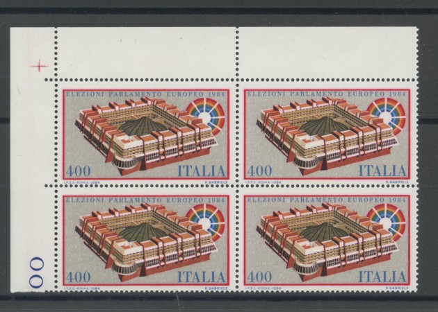 1984 - LOTTO/6808Q - REPUBBLICA - PARLAMENTO EUROPEO - QUARTINA NUOVI