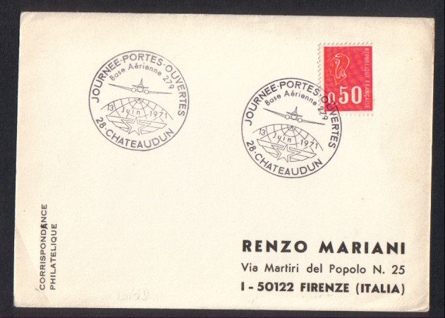FRANCIA - 1971 - LBF/3321 - BASE AERIENNE 279 CHATEDAUN