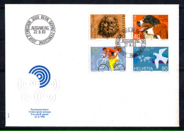 1983 - LOTTO/SVI1188FDC - SVIZZERA - PROPAGANDA 4v. - BUSTA FDC