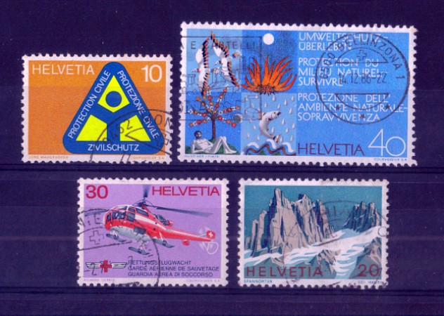 1972 - LOTTO/SVI908CPU - SVIZZERA - PROPAGANDA 4v. - USATI