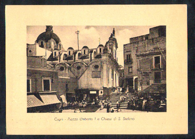 CAPRI - 1951 - LBF/1226 - PIAZZA UMBERTO I E CHIESA DI S.STEFANO