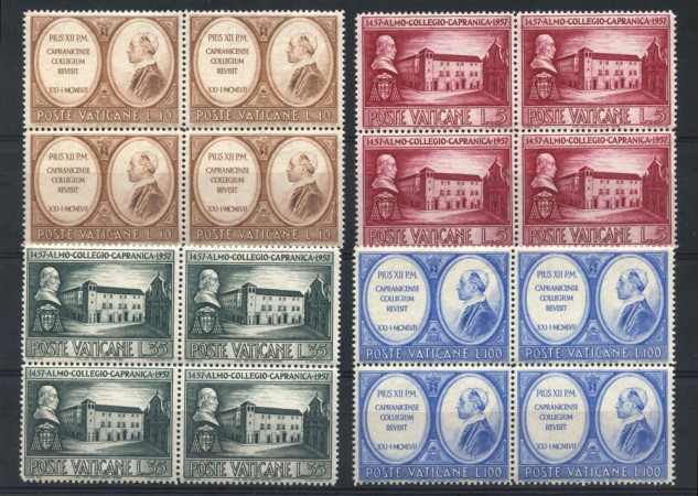 1957 - LOTTO/5851Q - VATICANO - COLLEGIO DI CAPRANICA 4v. NUOVI