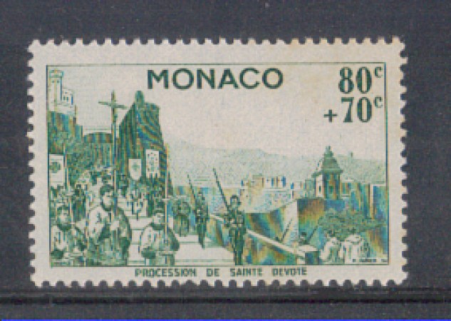 1944 - LOTTO/2577C - MONACO - 80+70c. BENEFICENZA