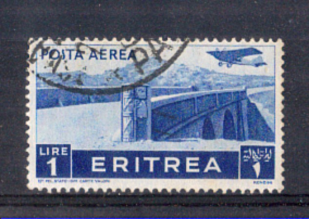 1936 - LOTTO/ERITA21UC - ERITREA - 1 LIRA POSTA AEREA - USATO