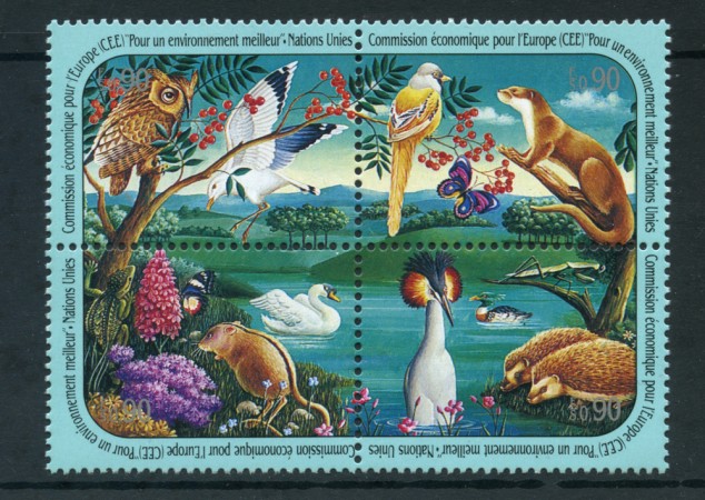 1991 - LOTTO/23374 - ONU SVIZZERA - C.E.E.  AMBIENTE MIGLIORE 4v. - NUOVI