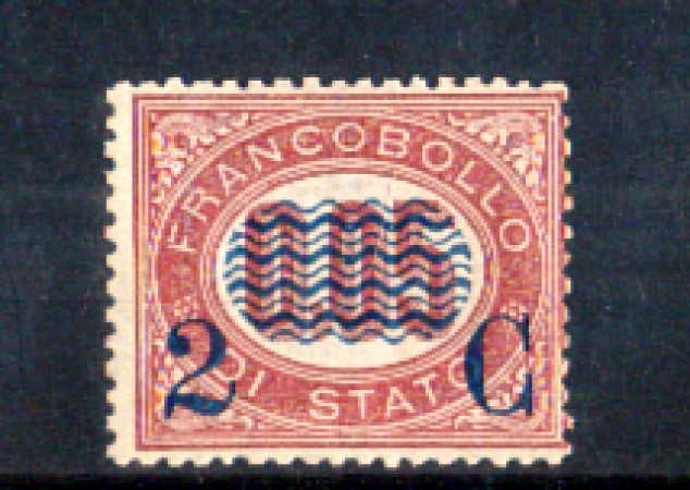 1878 - LOTTO/11102 - REGNO - 2 CENT. SU 0,05 LACCA - LING.