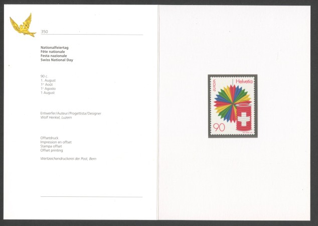 1998 - SVIZZERA - LOTTO/43516F - EUROPA - NUOVO - FOLDER