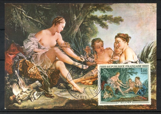 1970 - FRANCIA - LOTTO/38126 - DIANA RITORNA DALLA CACCIA - CARTOLINA