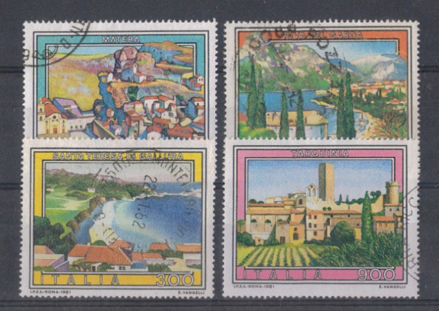 1981 - LOTTO/6743U - REPUBBLICA - TURISTICA 8° SERIE - USATI