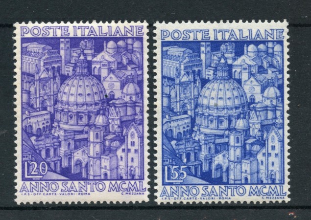 1950 - REPUBBLICA - ANNO SANTO 2v. - NUOVI - LOTTO/30374A