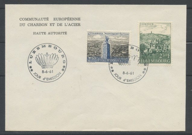 1961 - LUSSEMBURGO - TURISMO VEDUTE - BUSTA FDC - LOTTO/25115