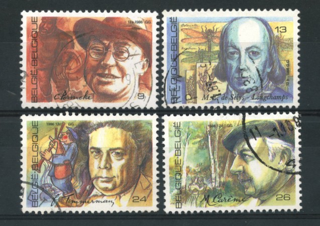 1986 - LOTTO/16841 - BELGIO - PERSONALITA' 4v. - USATI
