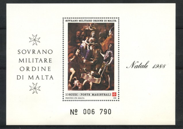 1988 - LOTTO/19562 - NATALE FOGLIETTO NUOVO.