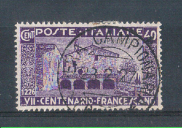 1926 - TRIPOLITANIA - LOTTO/10101U - 40 cent. SAN FRANCESCO - USATO