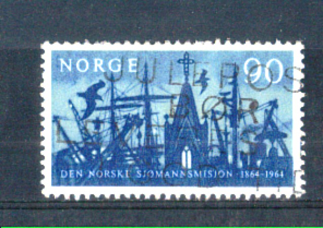 1964 - LOTTO/NORV476U - NORVEGIA - 90 .o.  GENTE DI MARE - USATO