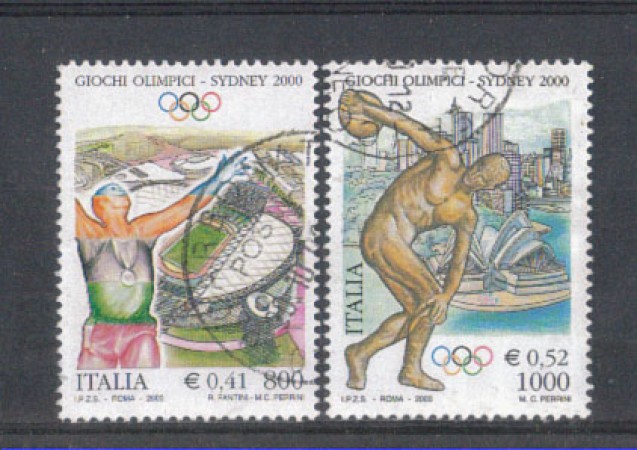 2000 - LOTTO/7286U - REPUBBLICA - OLIMPIADI DI SYDNEY - USATI