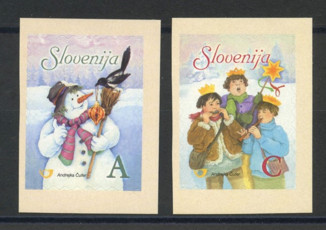 2006 - SLOVENIA - NATALE E NUOVO ANNO 2v. - NUOVI  ADESIVI - LOTTO/34321