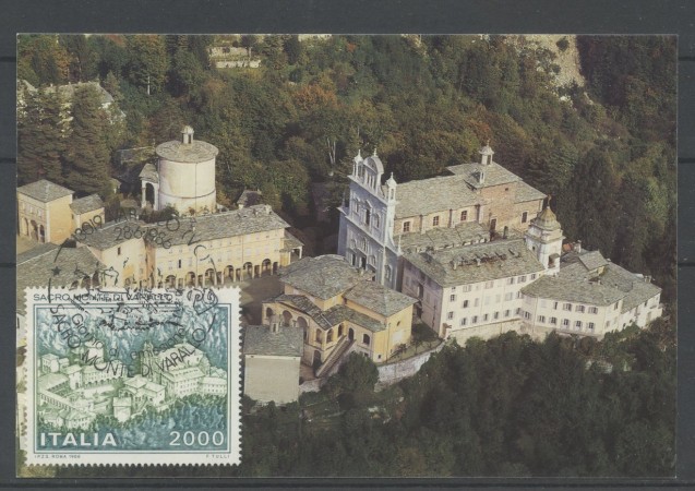 1986 - REPUBBLICA - LOTTO/41900 - SACRO MONTE DI VARALLO  - CARTOLINA  FDC