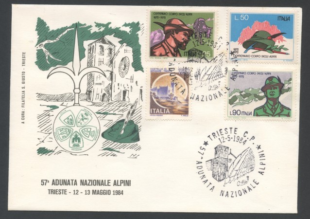 1984 - ITALIA - TRIESTE - 57° ADUNATA NAZIONALE ALPINI - LOTTO/31195