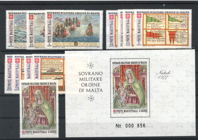 1977 - SMOM - LOTTO/42956 - ANNATA COMPLETA 12v. + 1 FOGLIETTO NUOVI