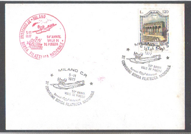 ITALIA - 1977 - LBF/3257 - 50° ANNIVERSARIO VOLO DE PINEDO