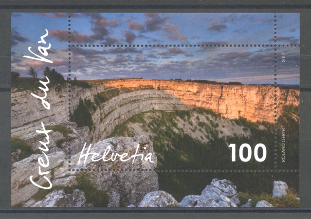 2017 - SVIZZERA - LOTTO/39714 - CREUX DU VAN - FOGLIETTO NUOVO