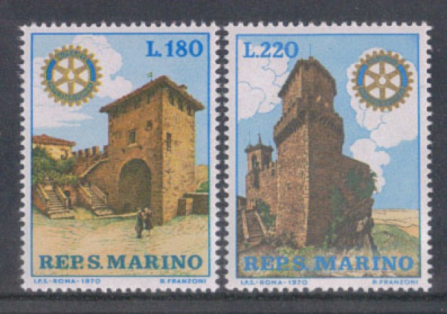 1970 - LOTTO/7925 - SAN MARINO - ROTARY