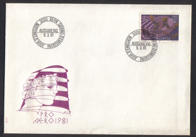SVIZZERA - 1981 - LBF/3307 - PRO AEREO
