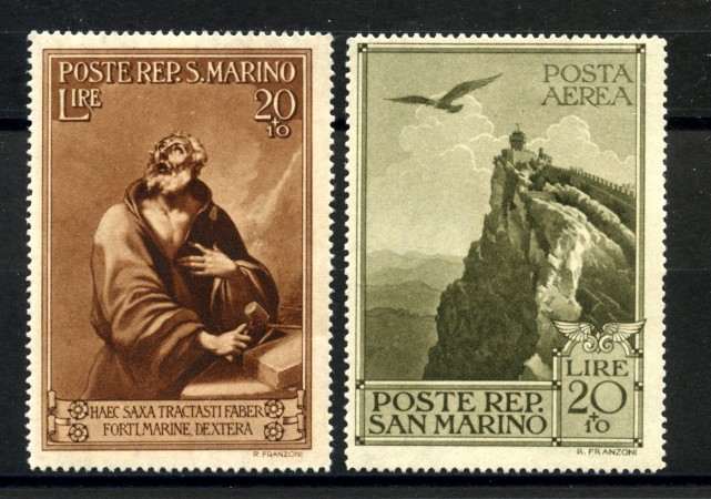 1944 - SAN MARINO - PRO CASE POPOLARI 2v. - LOTTO/36689