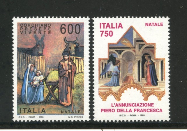 1993 - REPUBBLICA - NATALE 2v. - NUOVI