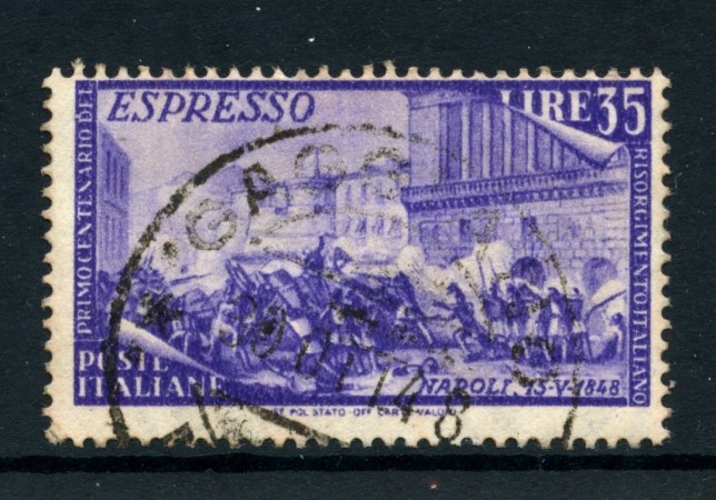 1948 - REPUBBLICA - 35 LIRE ESPRESSO RISORGIMENTO - USATO - LOTTO/27819