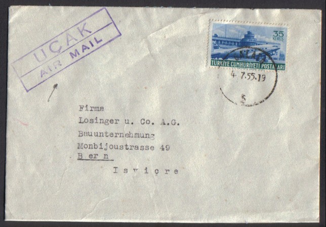 TURCHIA - 1955 - LBF/3310 - UCAK AIR MAIL