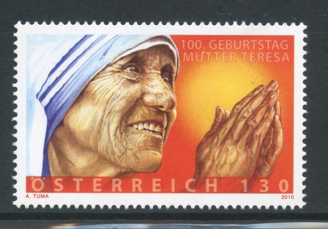 2010 - AUSTRIA - MADRE TERESA DI CALCUTTA - NUOVO - LOTTO/33542