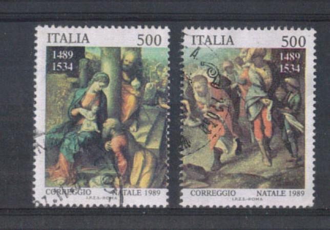 1989 - LOTTO/6931UD - REPUBBLICA - NATALE - USATI