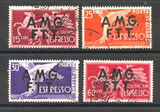 1948 - TRIESTE A - LOTTO/40400 - FRANCOBOLLI ESPRESSO 4v. - USATI