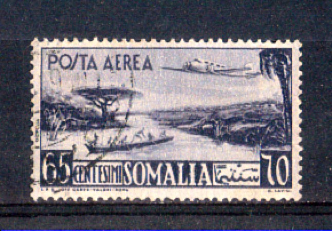 1950 - LOTTO/9832U - SOMALIA AFIS - POSTA AEREA 60c. USATO