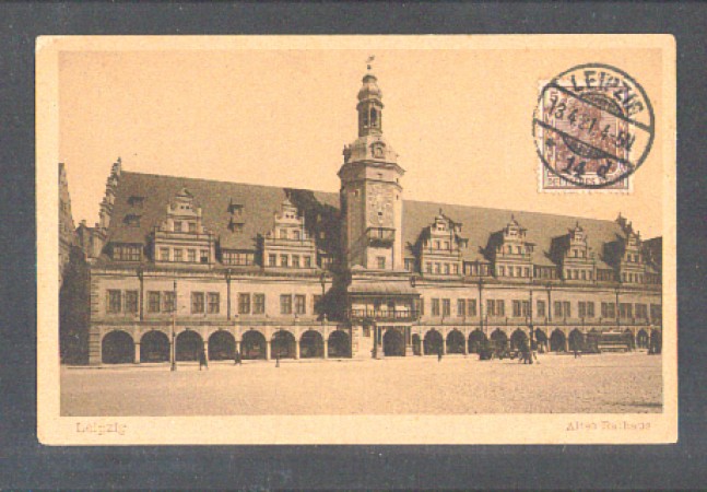 GERMANIA - 1921 - LOTTO/10733 - LIPSIA  ALTES RHATAUS