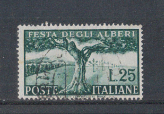 1951 - LOTTO/6168U - REPUBBLICA - 25 LIRE FESTA ALBERI USATO