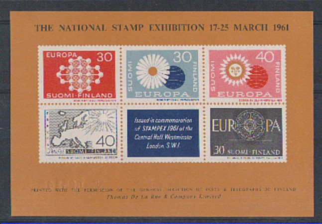 FINLANDIA - 1961 - LOTTO/1712 - EUROPA