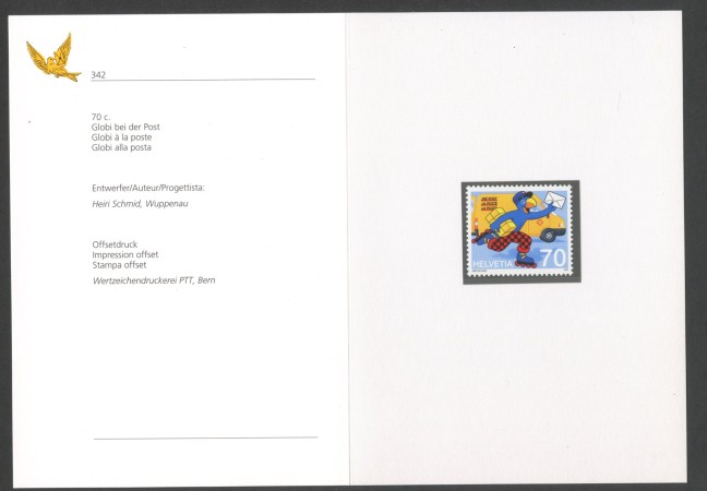 1997 - SVIZZERA - LOTTO/43501F - GLOBI ALLA POSTA - NUOVO - FOLDER