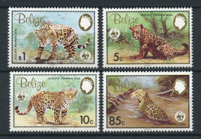 1983 - LOTTO/19239 - BELIZE - WWF IL GIAGUARO 4v. - NUOVI