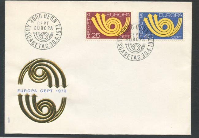 1973 - SVIZZERA - LOTTO/20463 - EUROPA BUSTA FDC