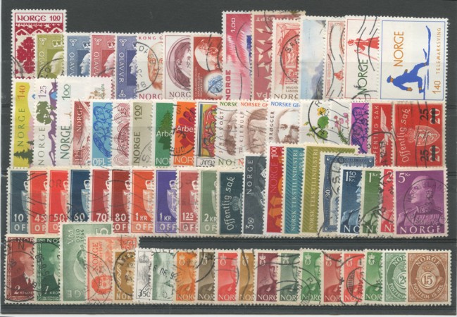 NORVEGIA - LOTTO/22933 - COLLEZIONE DI 115 FRANCOBOLLI DIFFERENTI