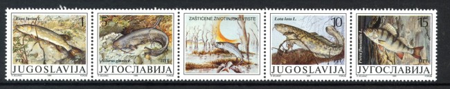 1990 - JUGOSLAVIA - LOTTO/38533 - PESCI 4v. - NUOVI