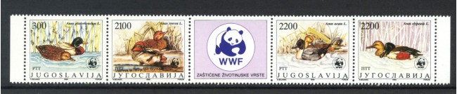 1989 - JUGOSLAVIA - LOTTO/38502 - ANIMALI PROTETTI  4v. - NUOVI