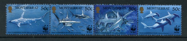 1999 - LOTTO/19355 - MONTSERRAT - PESCE MARTELLO 4v. - NUOVI