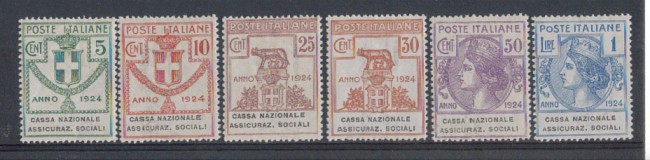 1924 - LOTTO/REGSS29CPL - REGNO - CASSA NAZ. ASSICURAZ. SOCIALI