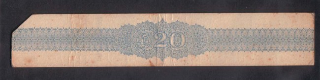 1948 -LOTTO/1702 -  REPUBBLICA - CARTONCINO DI CONTROLLO 20 LIRE