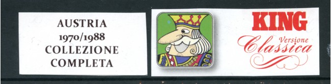 AUSTRIA - 1970/1988 - LOTTO/23466 - COLLEZIONE COMPLETA SU FOGLI MARINI KING